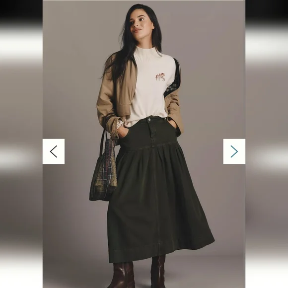 Maeve By Anthropologie Logan Turtleneck Sweater Western Equestrian Horse - Picture 2 of 13